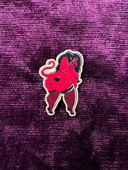 Devil Babe Pin Badge