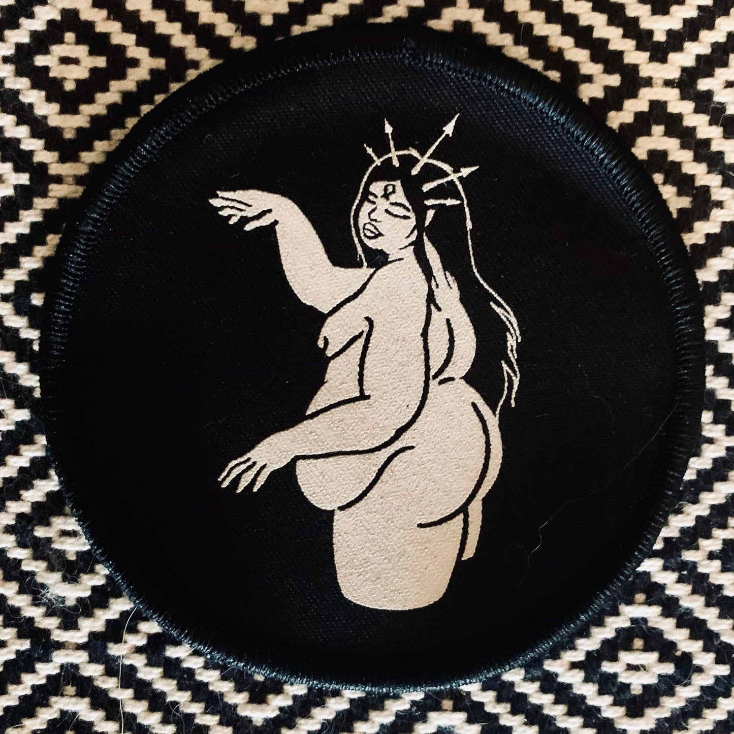 Fat Goddess, Embroidered Patch